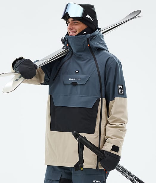Montec Doom Ski Jacket Men Metal Blue/Black/Sand