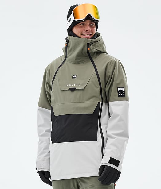 Montec Doom Ski Jacket Men Greenish/Black/Light Grey