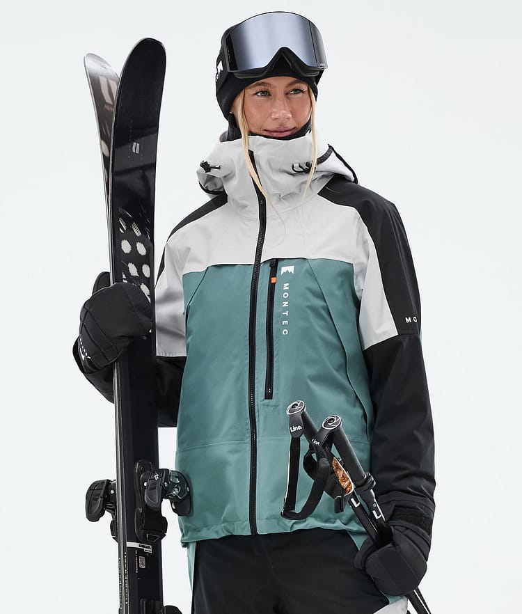 Oracle W Ski Jacket Women Light Grey/Black/Atlantic, Image 1 of 9