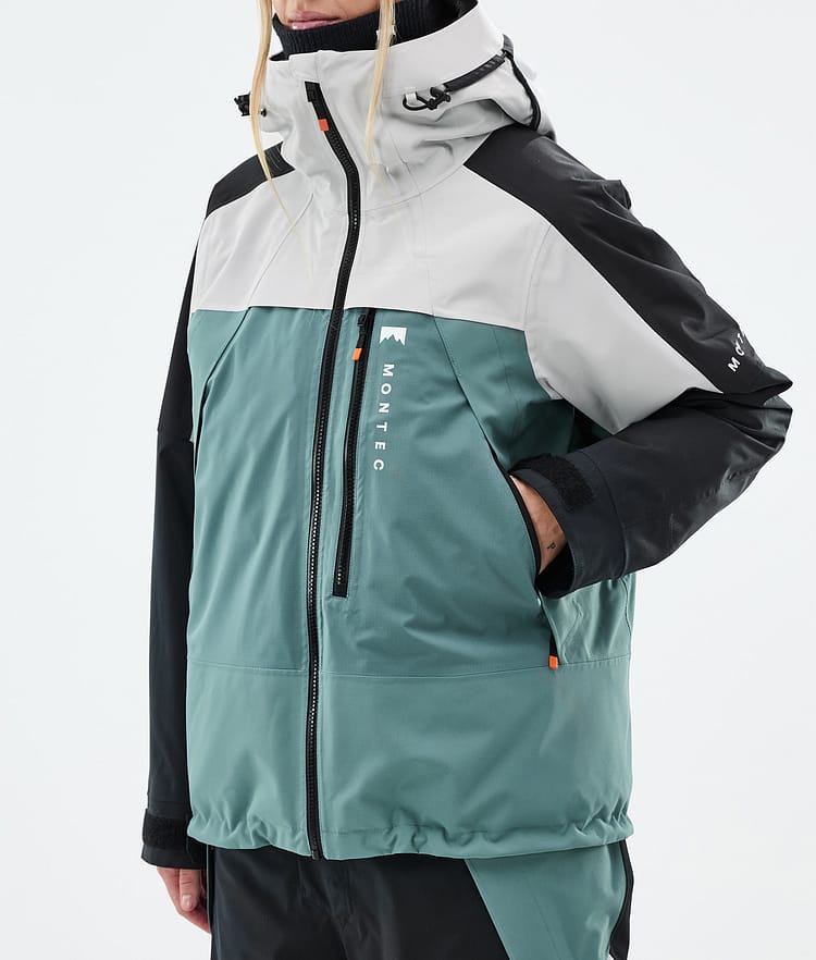 Oracle W Ski Jacket Women Light Grey/Black/Atlantic, Image 7 of 9