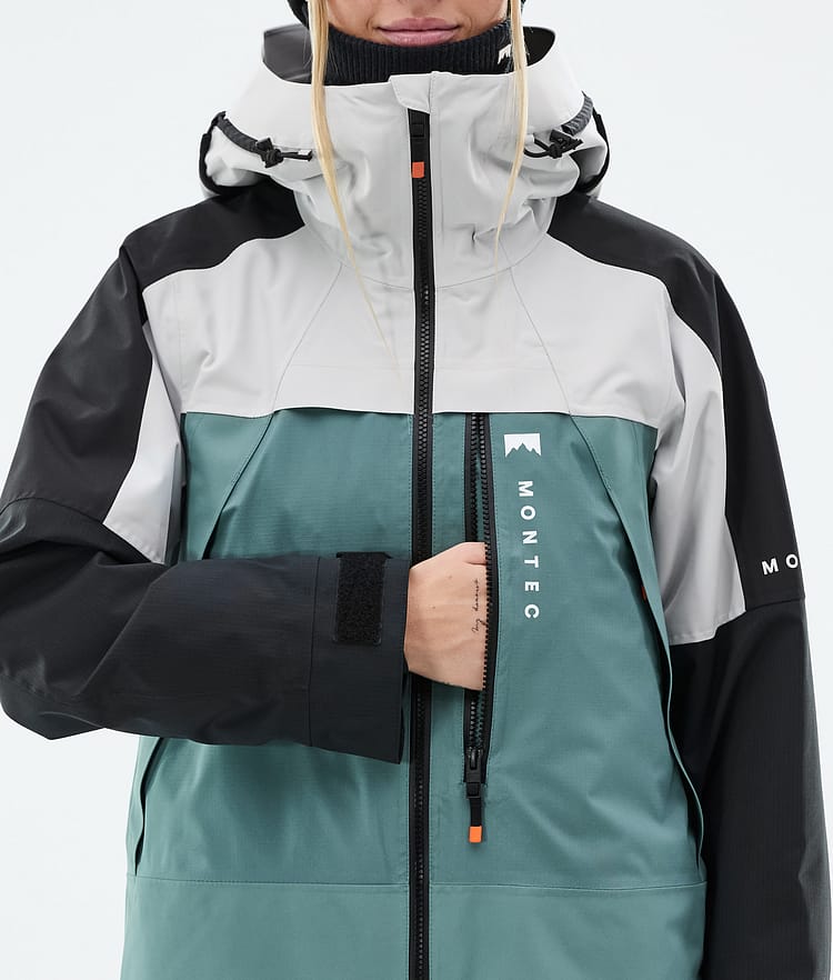 Oracle W Ski Jacket Women Light Grey/Black/Atlantic, Image 8 of 9