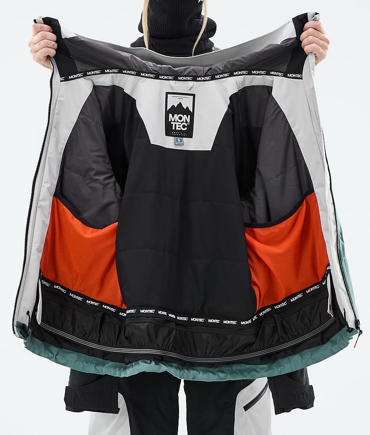 Oracle W Ski Jacket Women Light Grey/Black/Atlantic, Image 9 of 9
