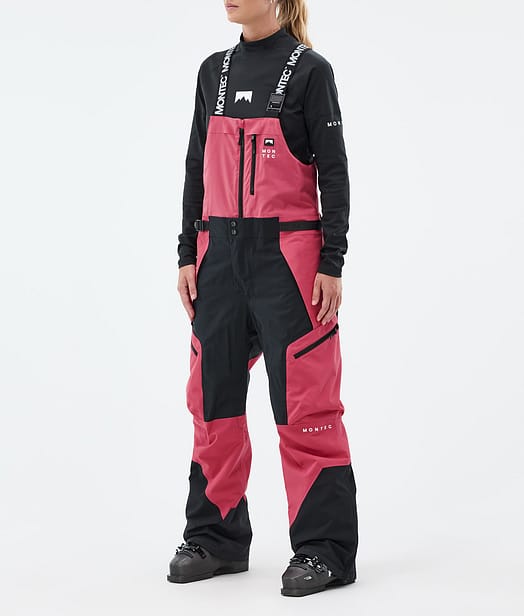 Montec Dozer W Ski Pants Women Light Red/Black