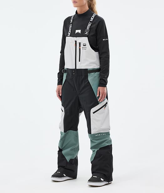 Montec Dozer W Snowboard Pants Women Light Grey/Black/Atlantic