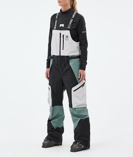 Montec Dozer W Ski Pants Women Light Grey/Black/Atlantic