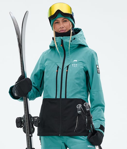 Montec Moss W Ski Jacket Women Turquoise/Black
