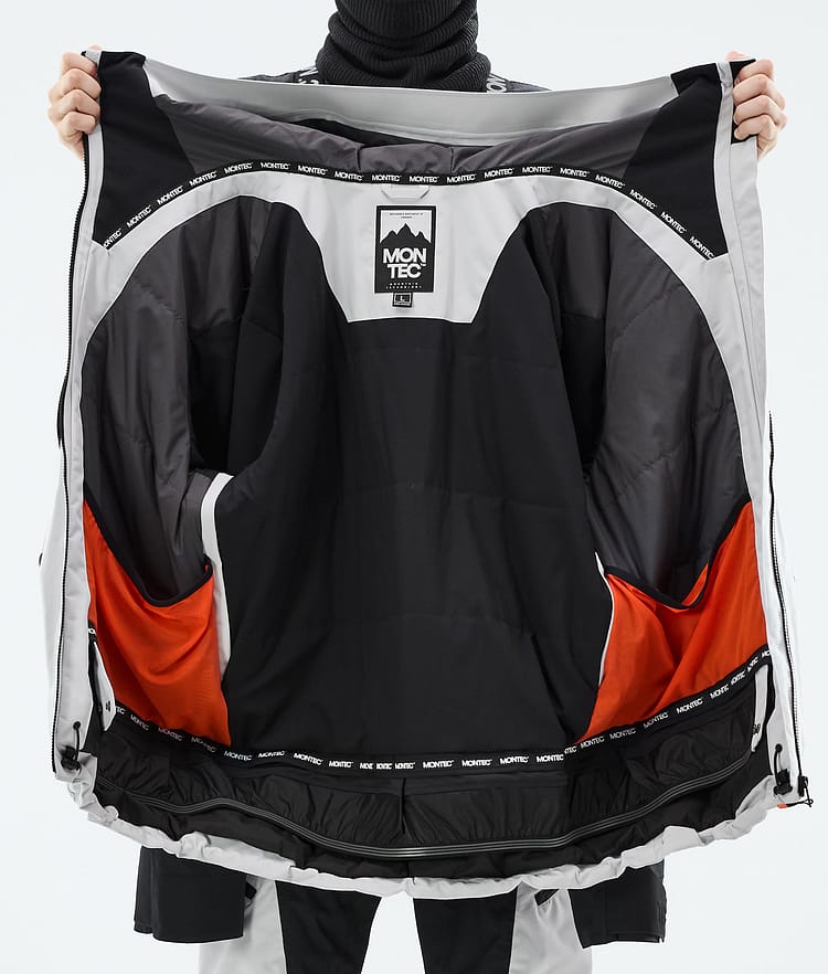 Morpheus Ski Jacket Men Light Grey/Black, Image 9 of 9