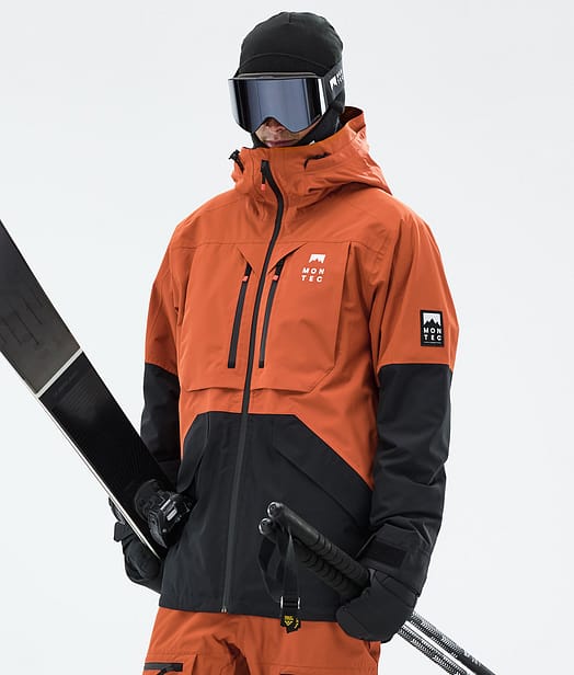 Montec Arch Ski Jacket Men Burned Orange/Black