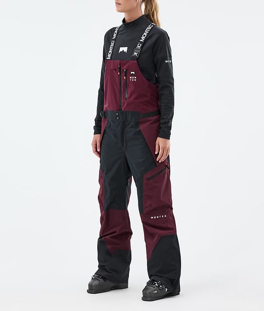 Montec Dozer W Ski Pants Women Burgundy/Black