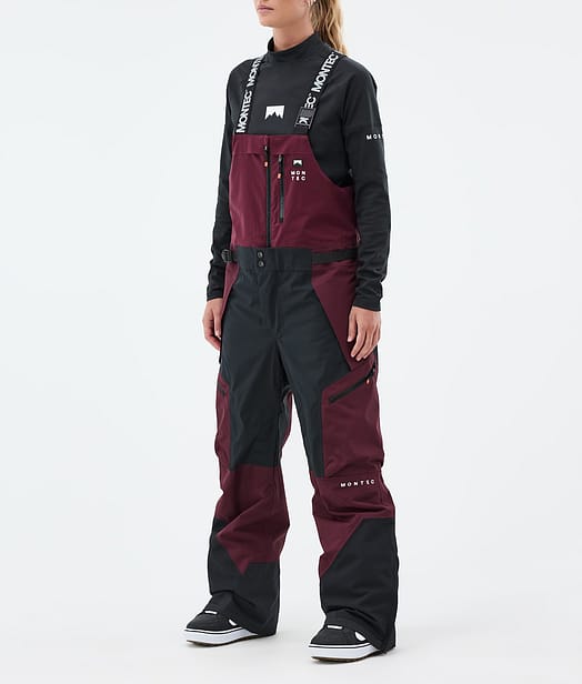Montec Dozer W Snowboard Pants Women Burgundy/Black