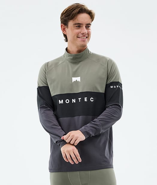 Montec Alpha Base Layer Top Men Greenish/Black/Phantom