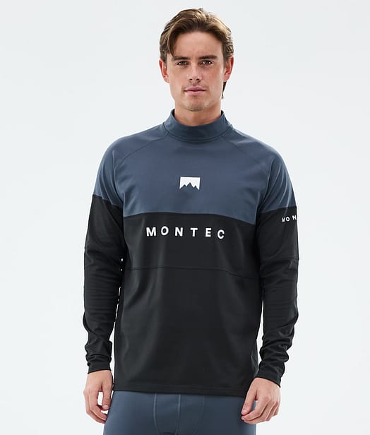 Montec Alpha Base Layer Top Men Metal Blue/Black