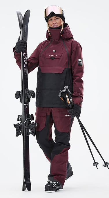 Doom W Ski Outfit Women Burgundy/Black