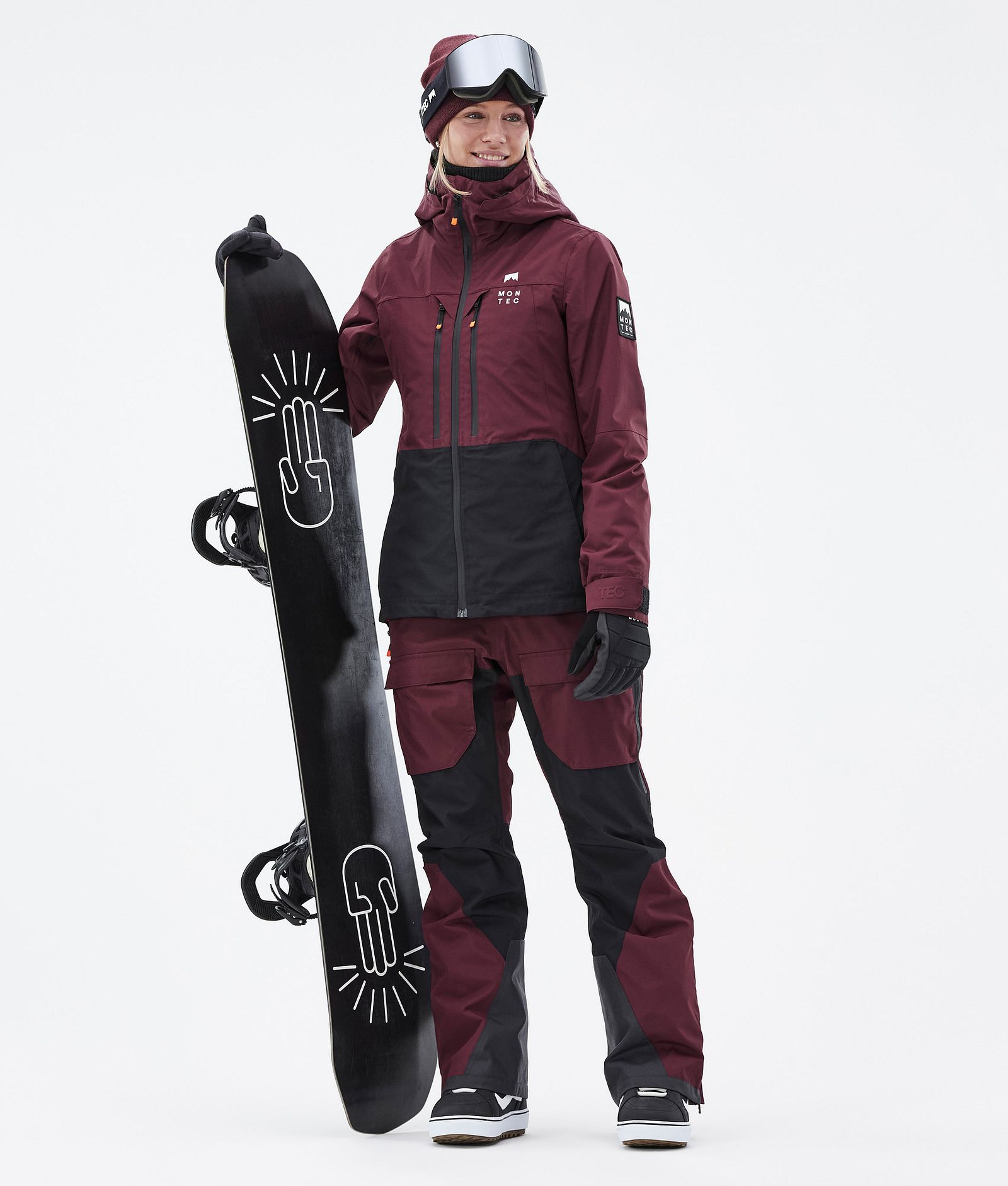 Moss W Snowboard Outfit Women Burgundy/Black, Image 1 of 2