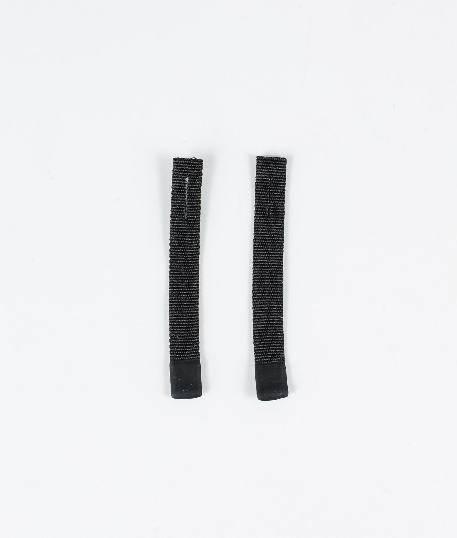 2pc Rips Tape Zip Puller Reservedel Black/Black Tip, Billede 1 af 3