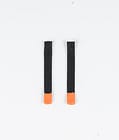 2pc Rips Tape Zip Puller Replacement Parts Black/Orange Tip, Image 1 of 3