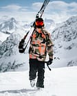 Doom 2019 Ski Jacket Men Orange Green Camo, Image 2 of 16