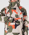 Doom 2019 Ski Jacket Men Orange Green Camo, Image 6 of 16