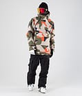 Doom 2019 Ski Jacket Men Orange Green Camo, Image 15 of 16