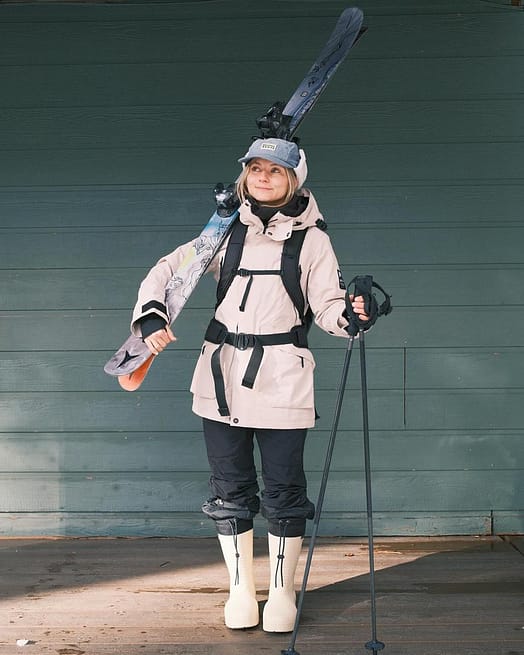 Client @zadialarouche dans Virago W Veste Snowboard Femme Sand