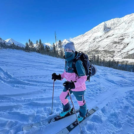 Zákazník @maude_segleski v Fawk W 2021 Kalhoty na Snowboard Dámské Dark Atlantic/Pink