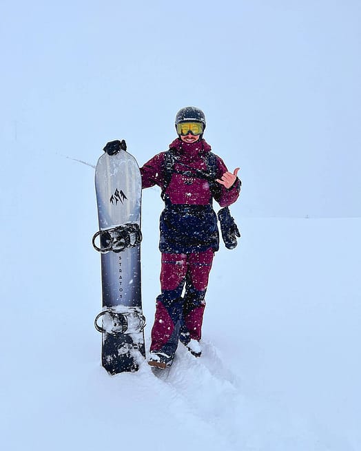 Cliente @venturethewild en Moss 2021 Pantalones Snowboard Hombre Burgundy/Black