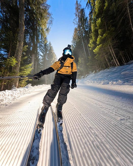 Client @david_rauchenberger dans Dune Veste de Ski Homme Gold/Black