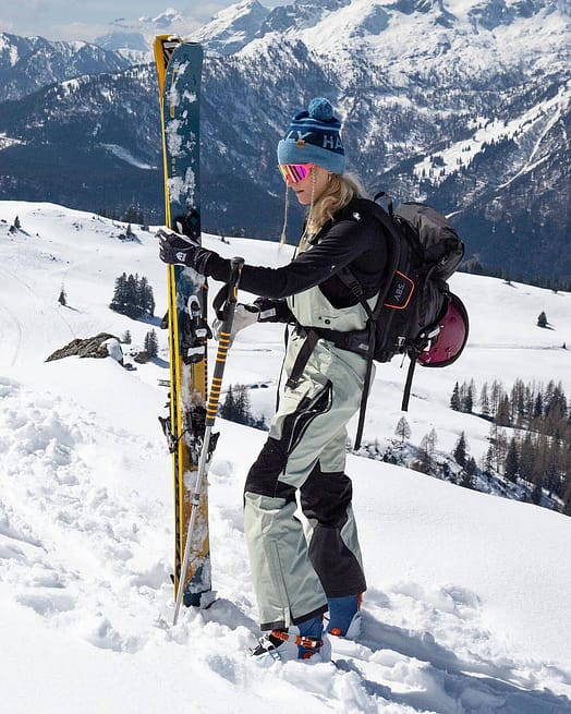 Client @sophie__herzog dans Fawk W Pantalon de Ski Femme Soft Green/Black