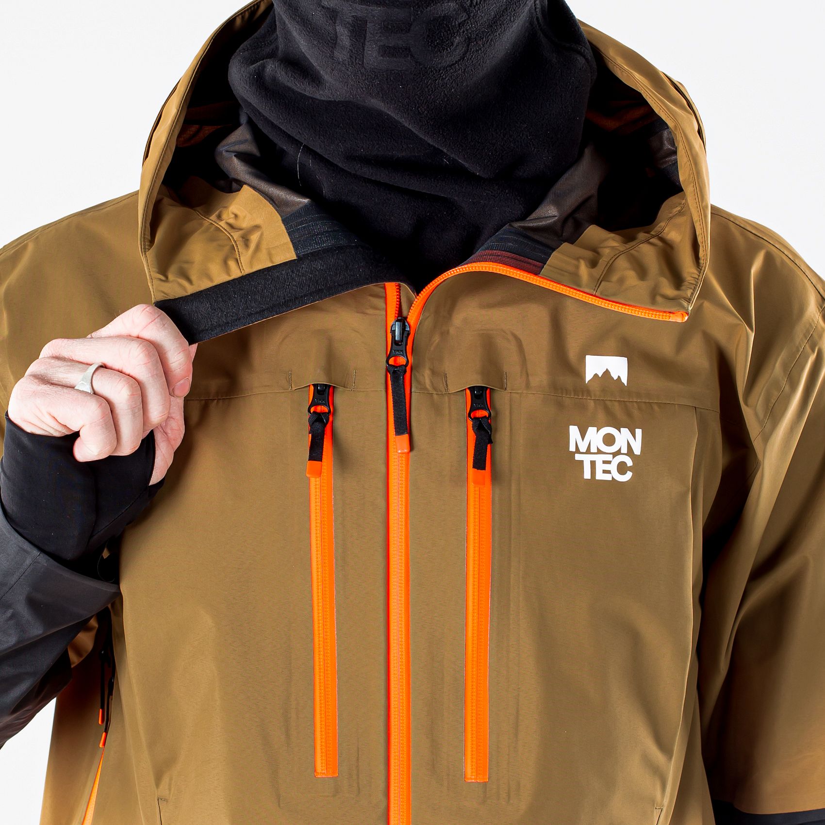 Montec Fenix 3L Ski Jacket Men Gold/Black | Montecwear.com