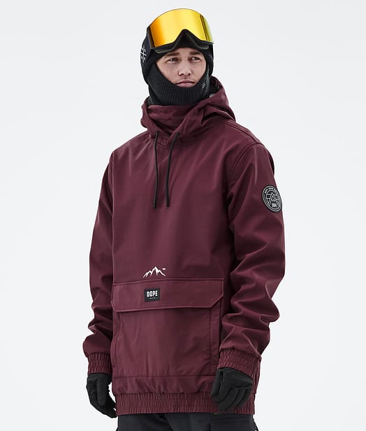 Wylie Kurtka Narciarska Mężczyźni Patch Burgundy