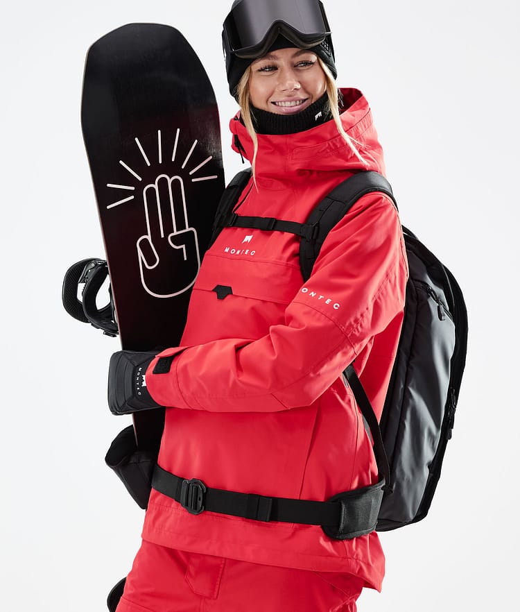 Dune W 2021 Kurtka Snowboardowa Kobiety Red, Zdjęcie 4 z 11