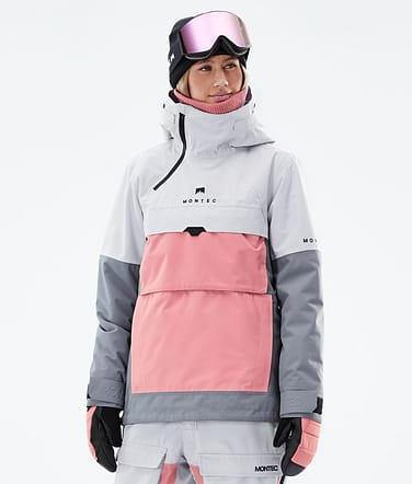 Dune W 2021 Bunda na Snowboard Dámské Light Grey/Pink/Light Pearl