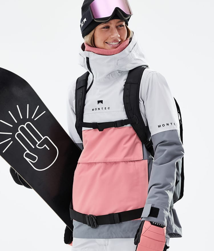 Dune W 2021 Bunda na Snowboard Dámské Light Grey/Pink/Light Pearl, Obrázek 6 z 8