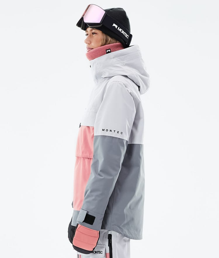 Dune W 2021 Bunda na Snowboard Dámské Light Grey/Pink/Light Pearl, Obrázek 7 z 8