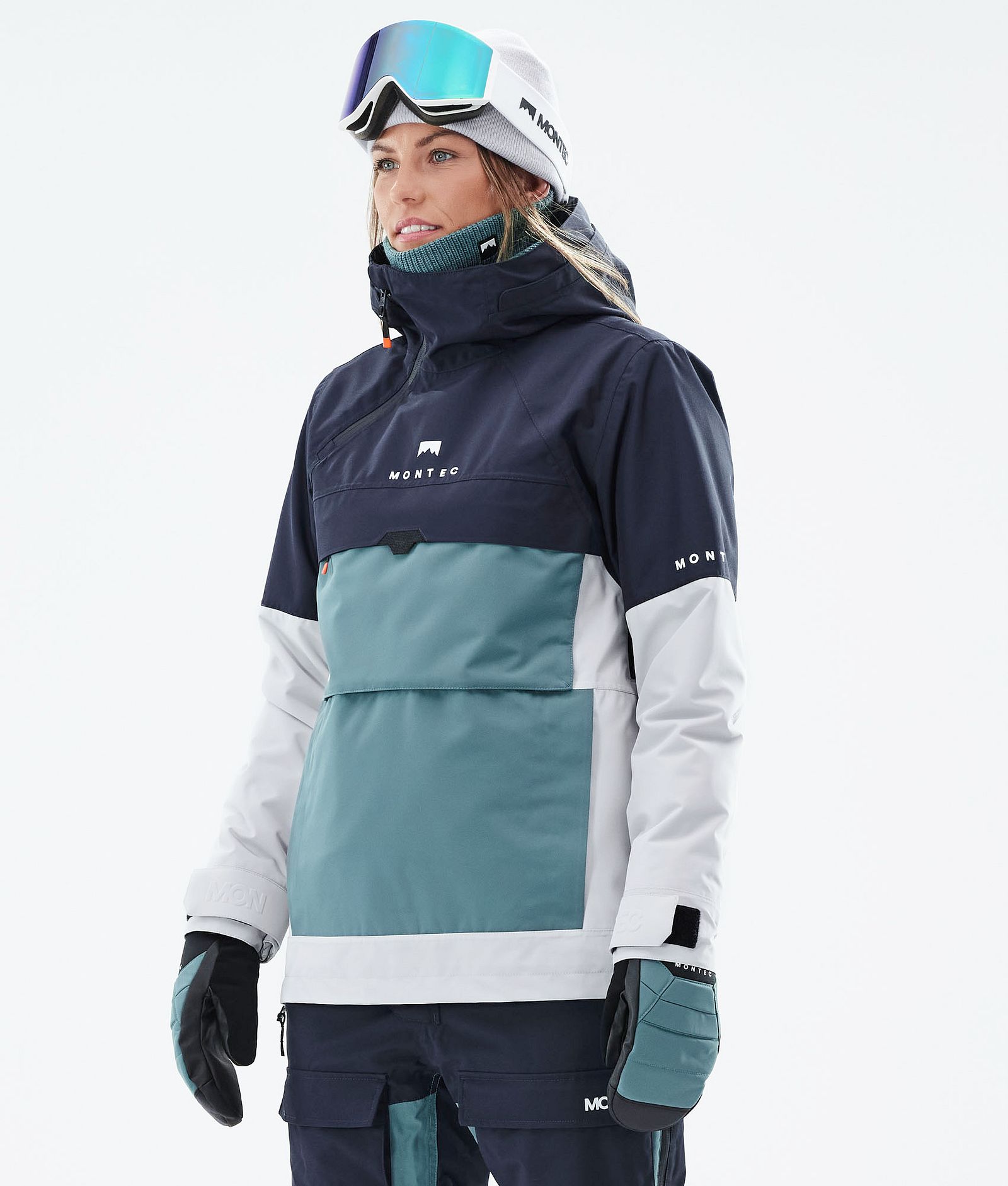 Dune W 2021 Kurtka Snowboardowa Kobiety Marine/Atlantic/Light Grey, Zdjęcie 1 z 11