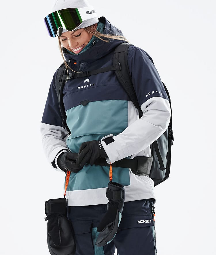 Dune W 2021 Kurtka Snowboardowa Kobiety Marine/Atlantic/Light Grey, Zdjęcie 2 z 11