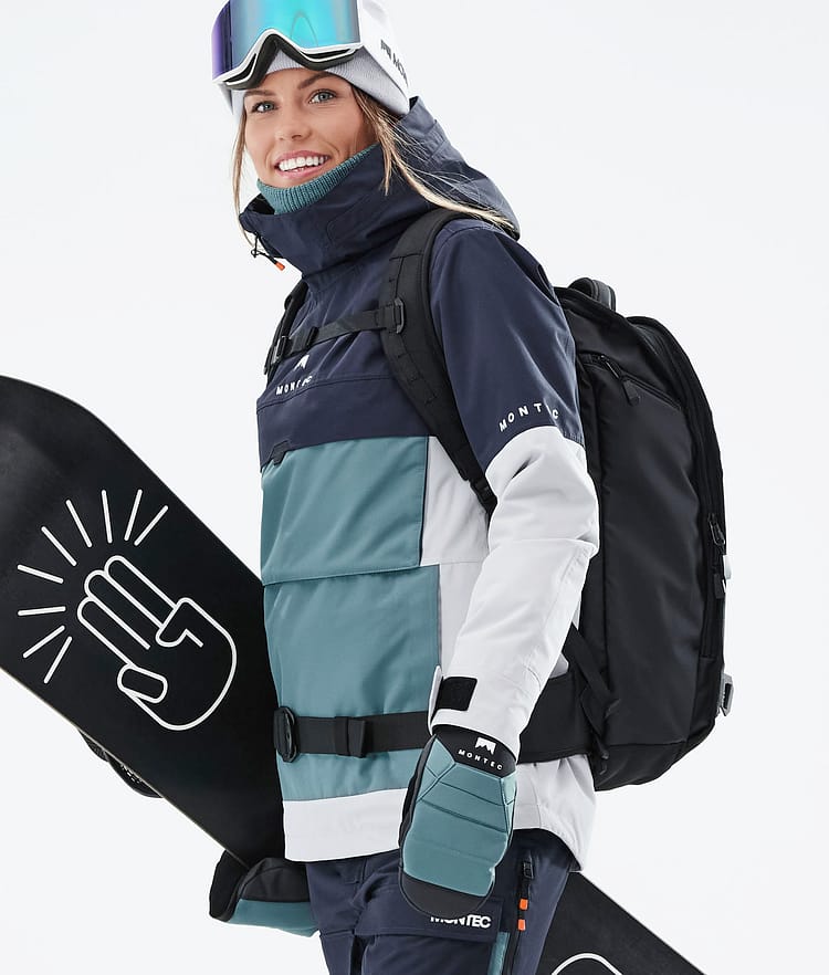 Dune W 2021 Kurtka Snowboardowa Kobiety Marine/Atlantic/Light Grey, Zdjęcie 4 z 11