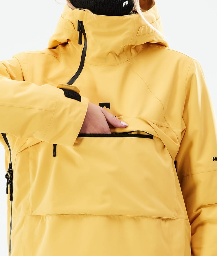 Dune W 2021 Kurtka Snowboardowa Kobiety Yellow, Zdjęcie 11 z 11