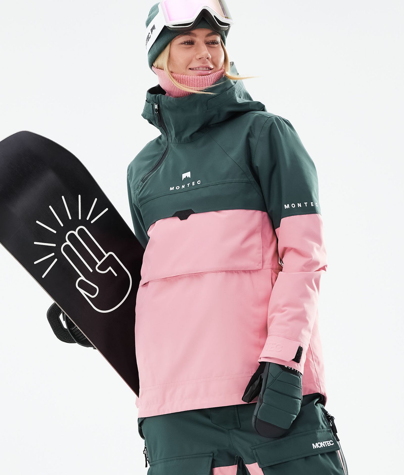 Dune W 2021 Kurtka Snowboardowa Kobiety Dark Atlantic/Pink, Zdjęcie 2 z 10