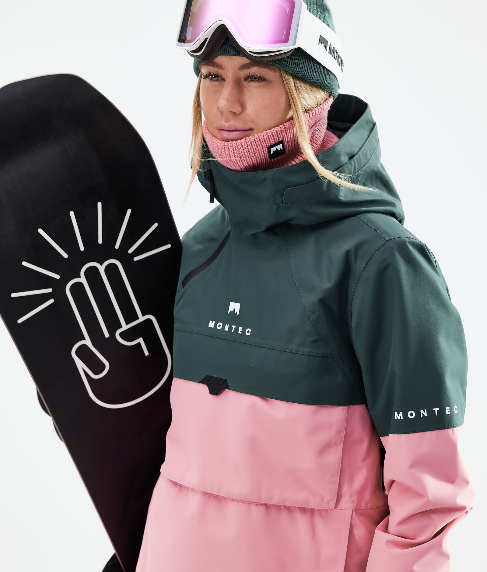 Dune W 2021 Kurtka Snowboardowa Kobiety Dark Atlantic/Pink, Zdjęcie 3 z 10