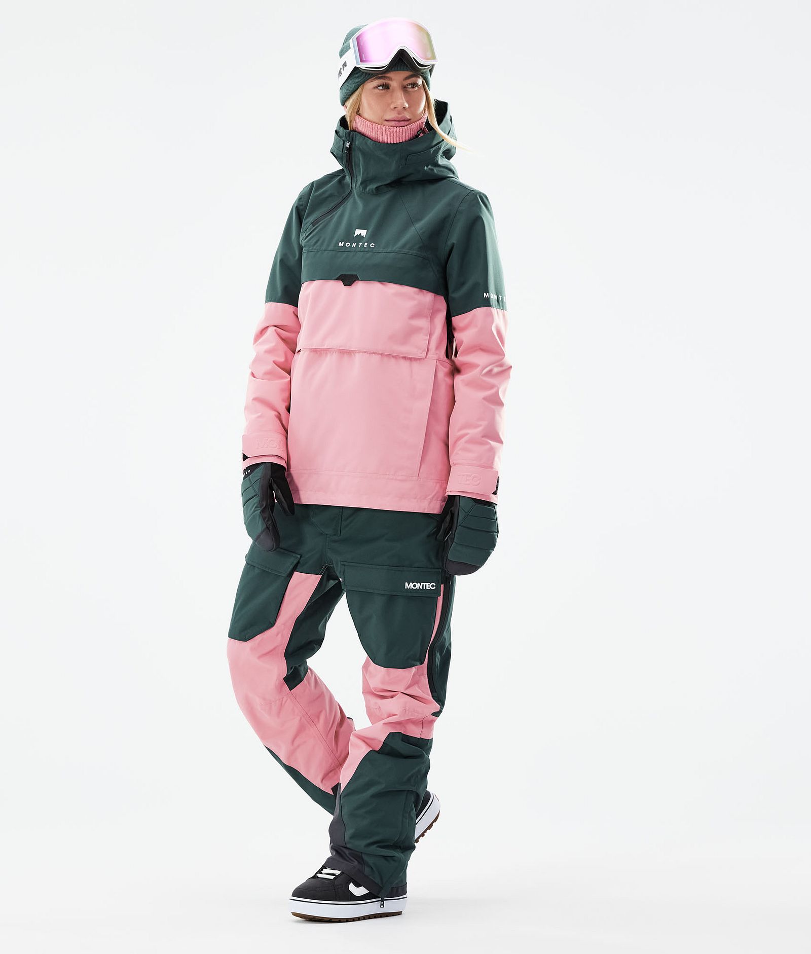 Dune W 2021 Kurtka Snowboardowa Kobiety Dark Atlantic/Pink, Zdjęcie 4 z 10