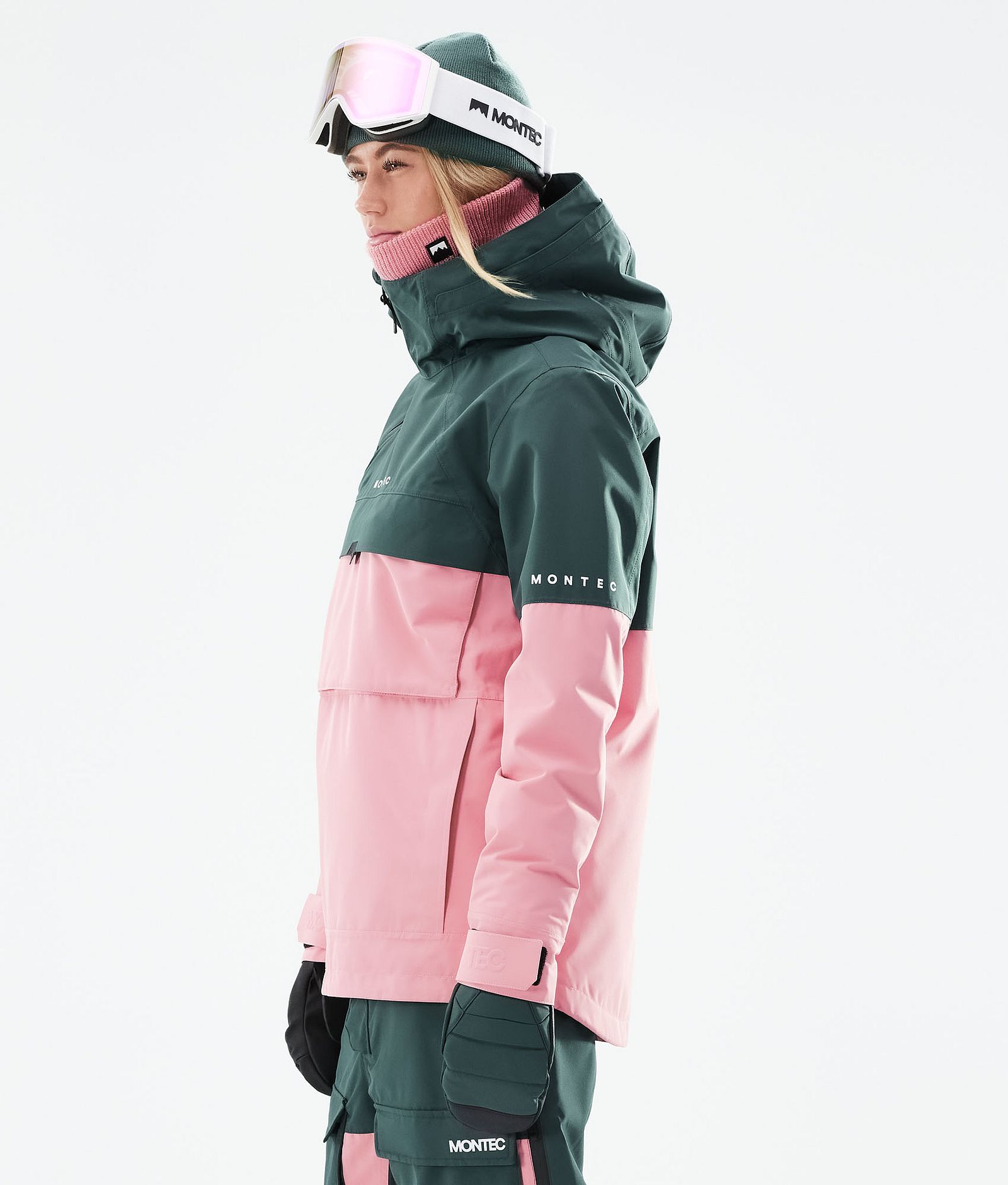 Dune W 2021 Kurtka Snowboardowa Kobiety Dark Atlantic/Pink, Zdjęcie 7 z 10