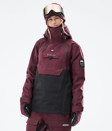 Doom W 2021 Bunda na Snowboard Dámské Burgundy/Black