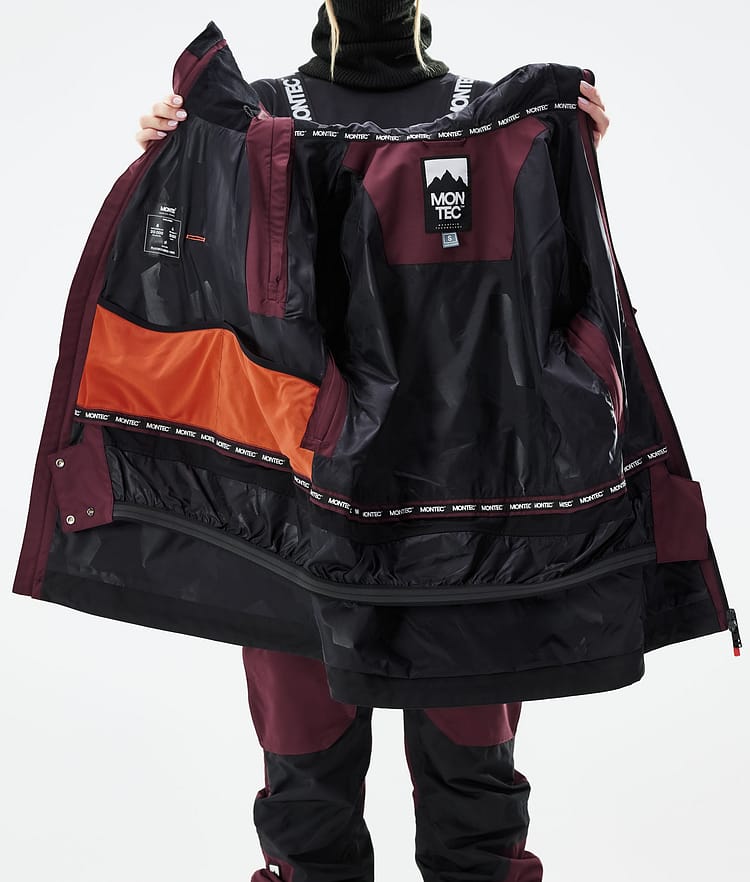 Doom W 2021 Bunda na Snowboard Dámské Burgundy/Black, Obrázek 12 z 12