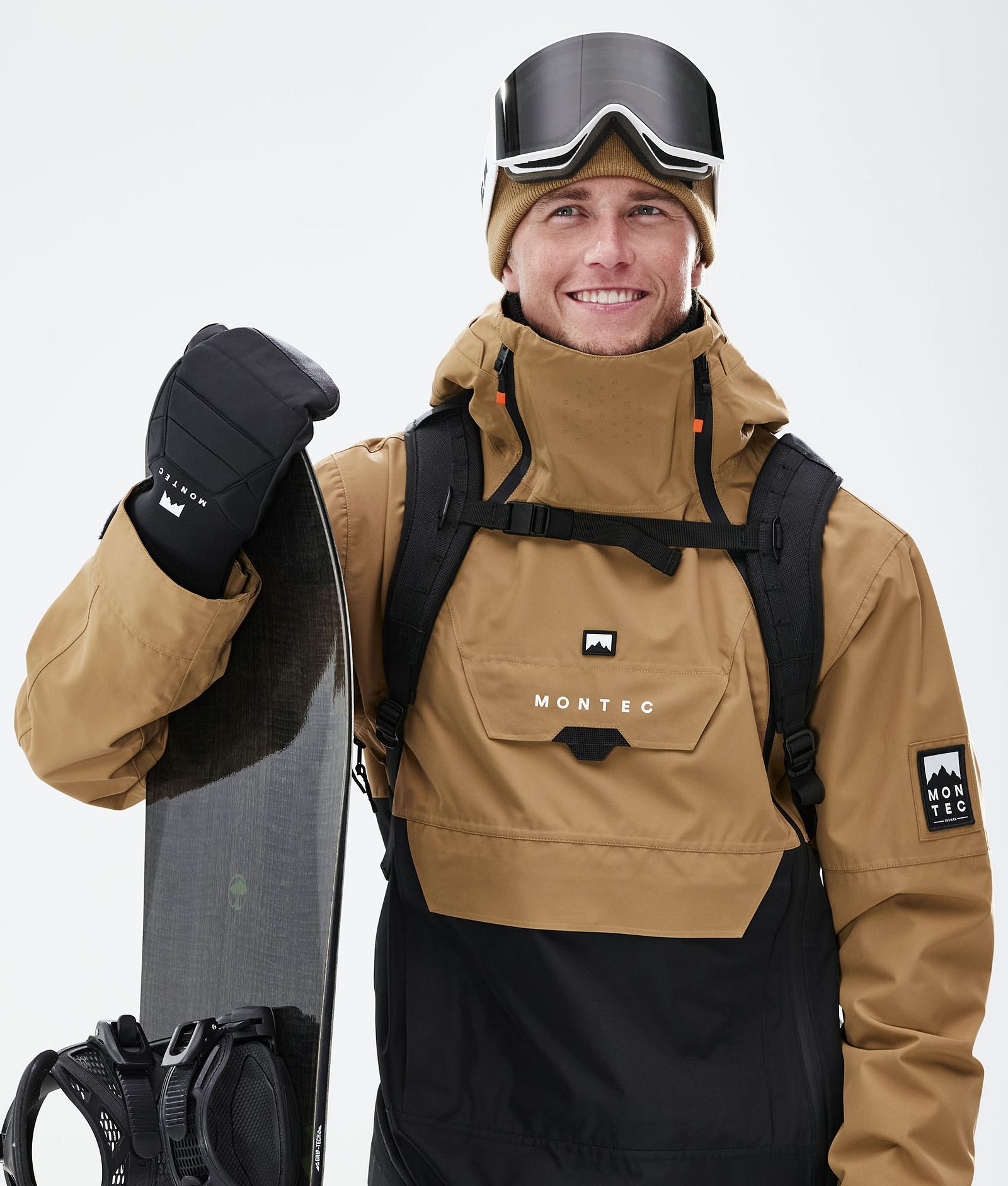 Doom 2021 Kurtka Snowboardowa Mężczyźni Gold/Black, Zdjęcie 4 z 13