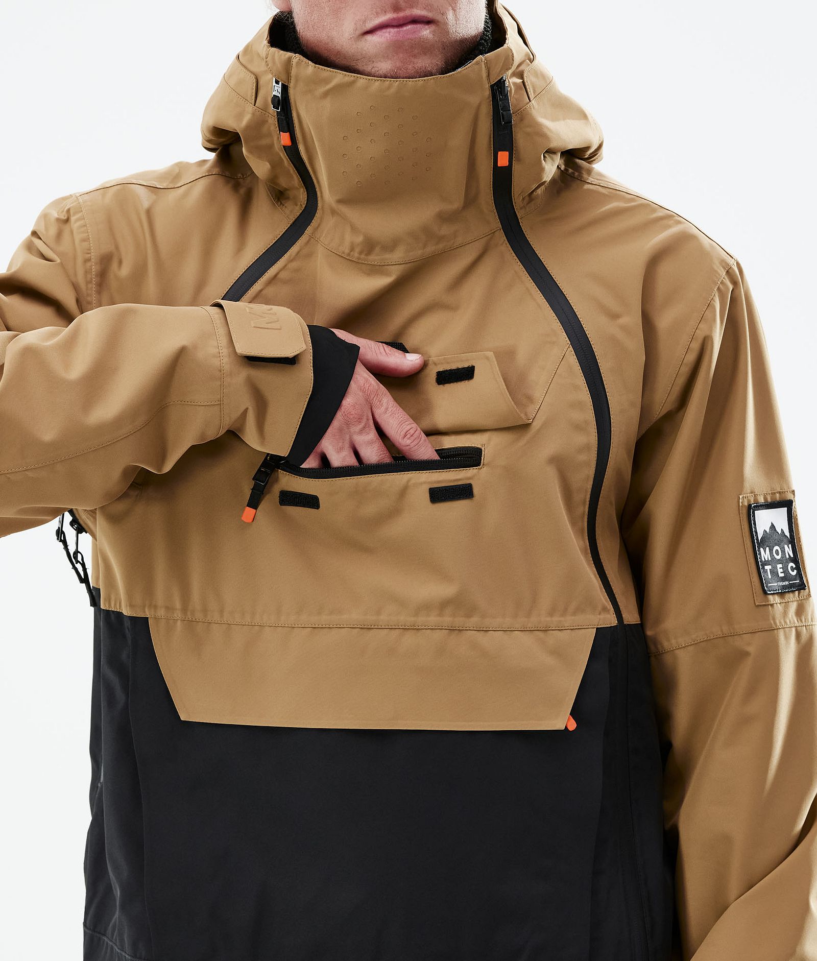 Doom 2021 Kurtka Snowboardowa Mężczyźni Gold/Black, Zdjęcie 12 z 13