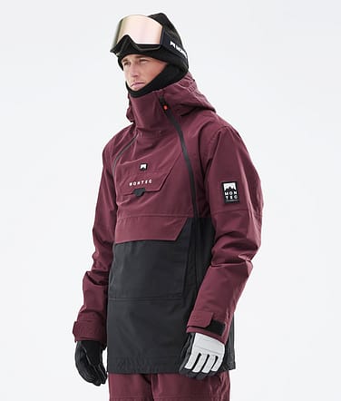 Doom 2021 Kurtka Snowboardowa Mężczyźni Burgundy/Black