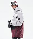 Doom 2021 Bunda na Snowboard Pánské Light Grey/Black/Burgundy, Obrázek 7 z 11