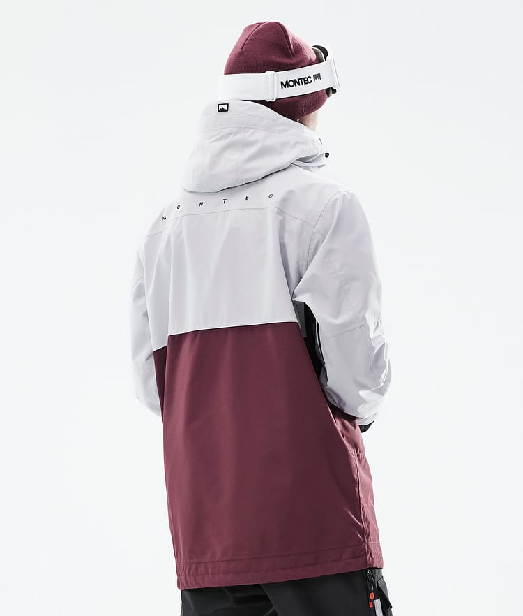 Doom 2021 Chaqueta Esquí Hombre Light Grey/Black/Burgundy, Imagen 8 de 11