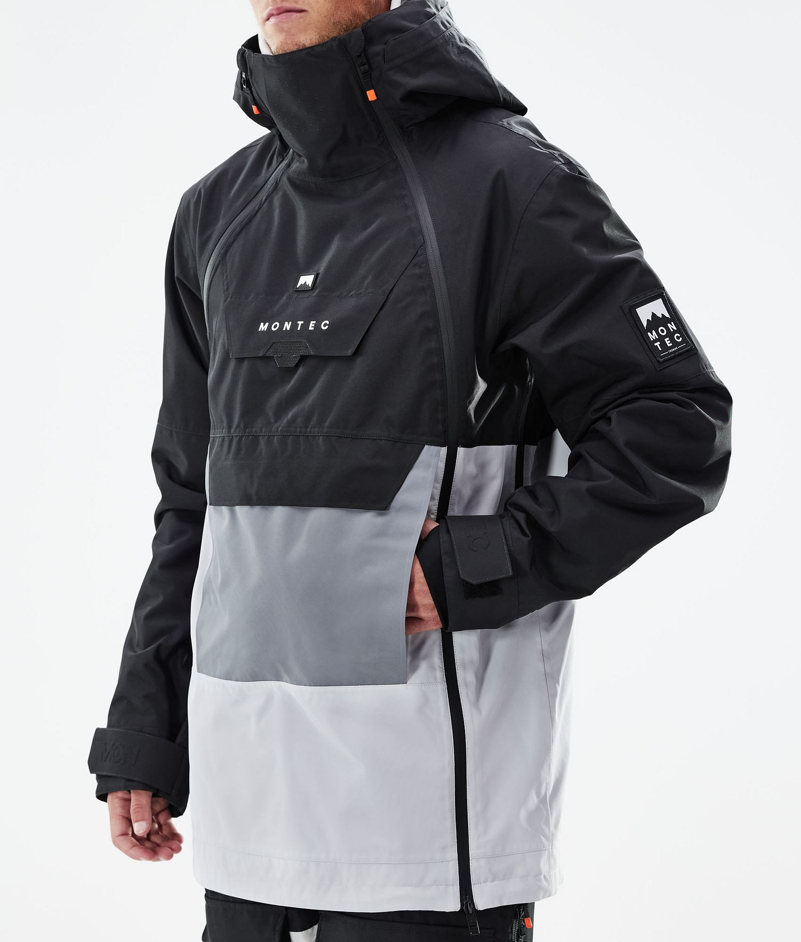 Doom 2021 Kurtka Snowboardowa Mężczyźni Black/Light Pearl/Light Grey, Zdjęcie 11 z 13